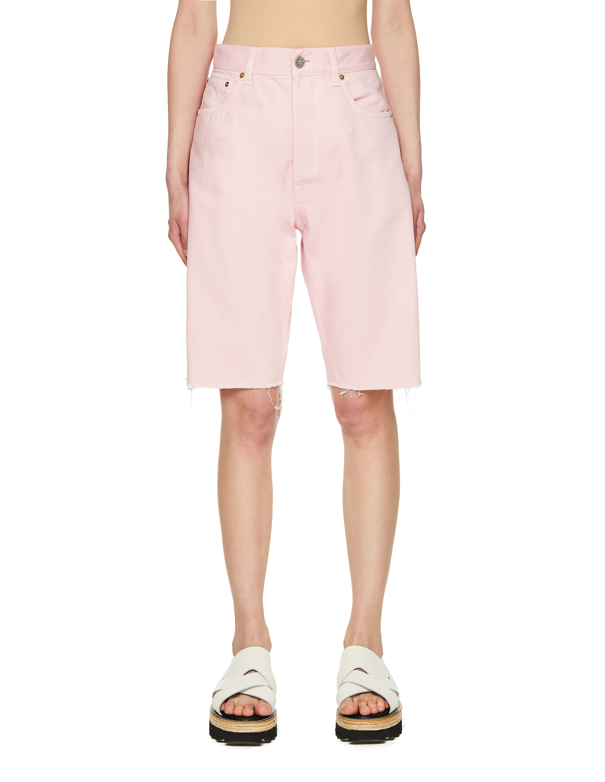 Джинсовые шорты розового цвета - Vetements ME51PA120P/2803