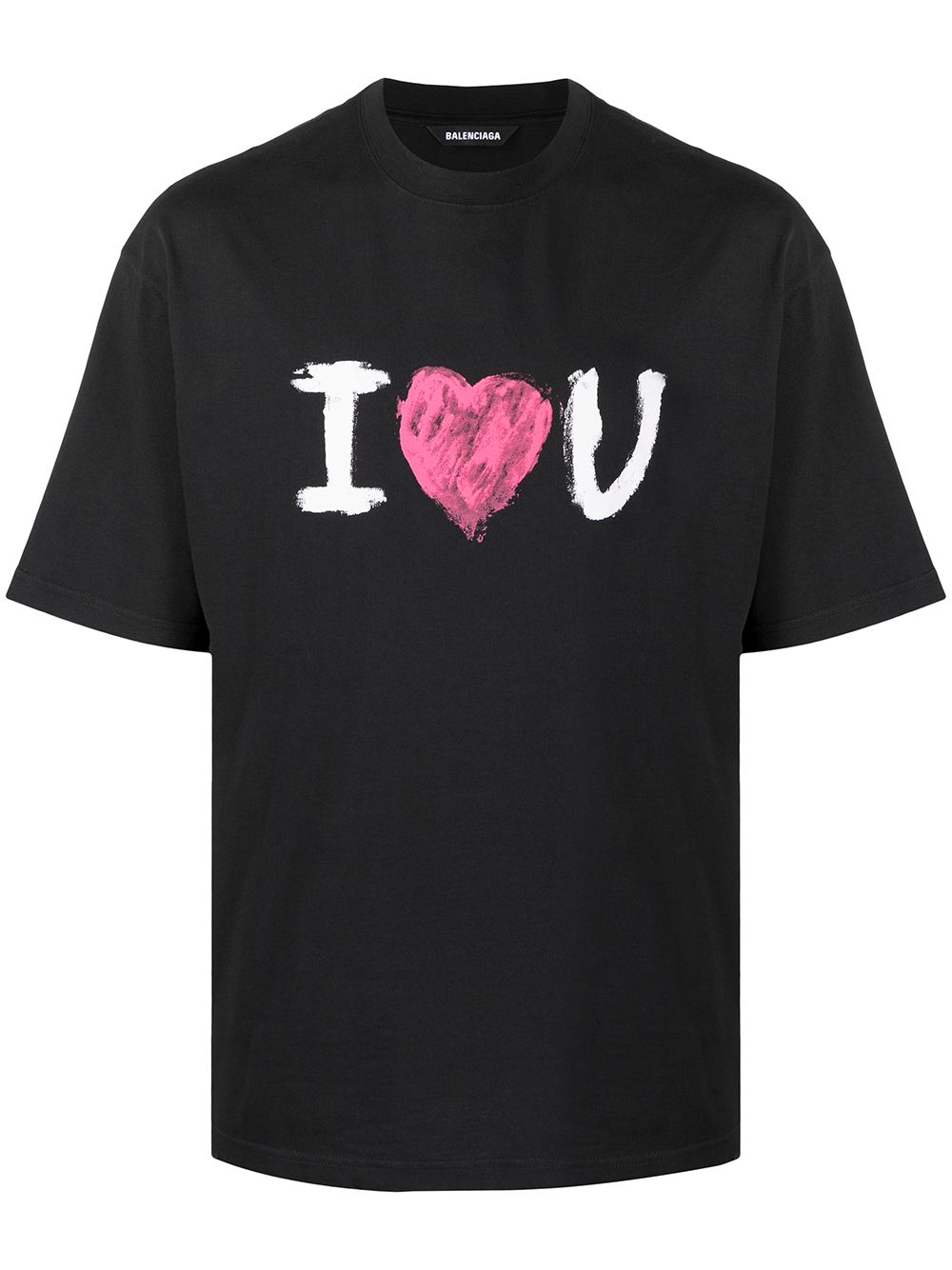 balenciaga heart t shirt