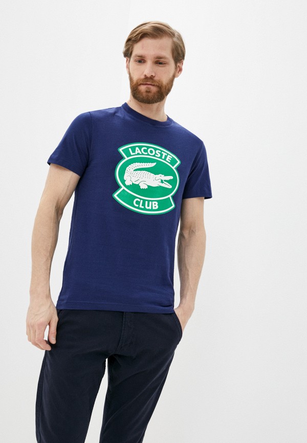 Футболка Lacoste цвет синий 