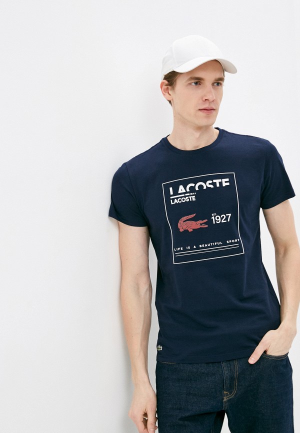 Футболка Lacoste цвет синий 