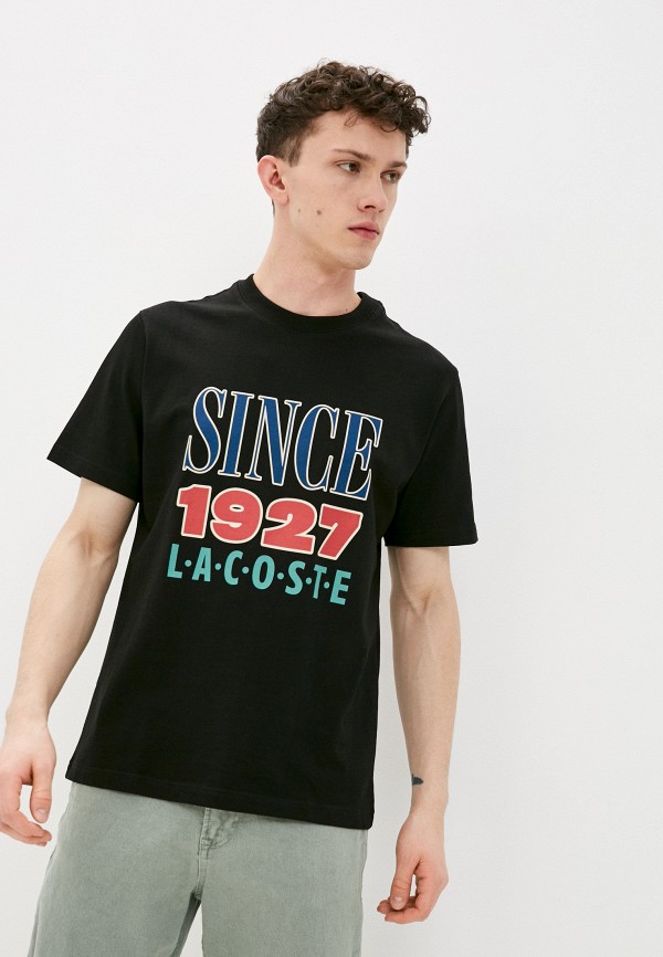 Футболка Lacoste цвет черный 