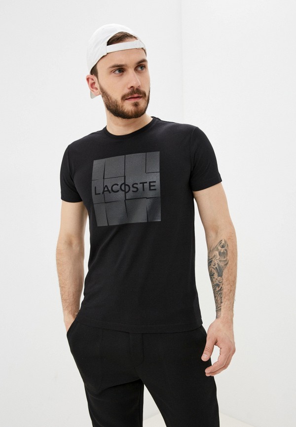 Футболка Lacoste цвет черный 