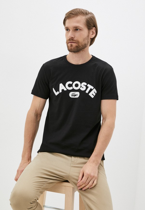 Футболка Lacoste цвет черный 