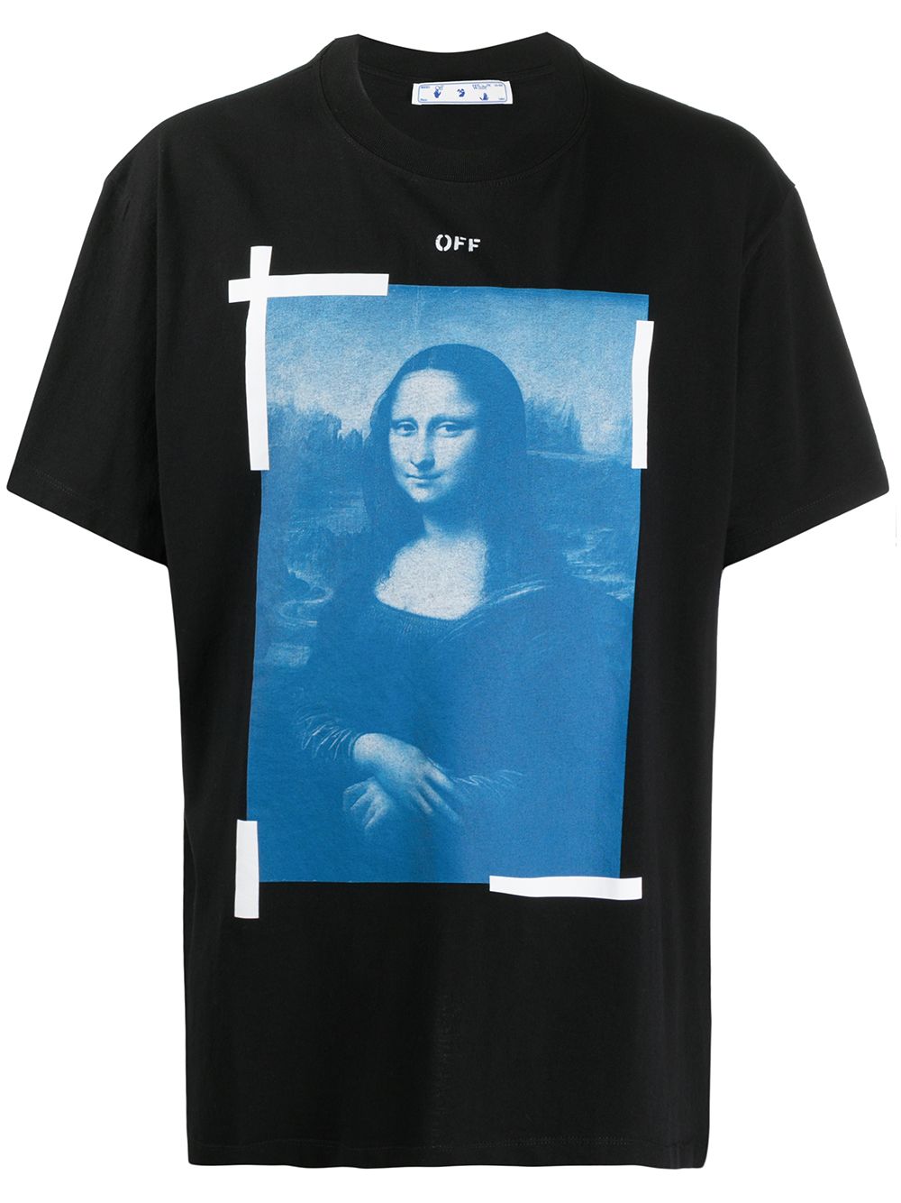 Off-White футболка с принтом Mona Lisa  OMAA038R21JER0011001