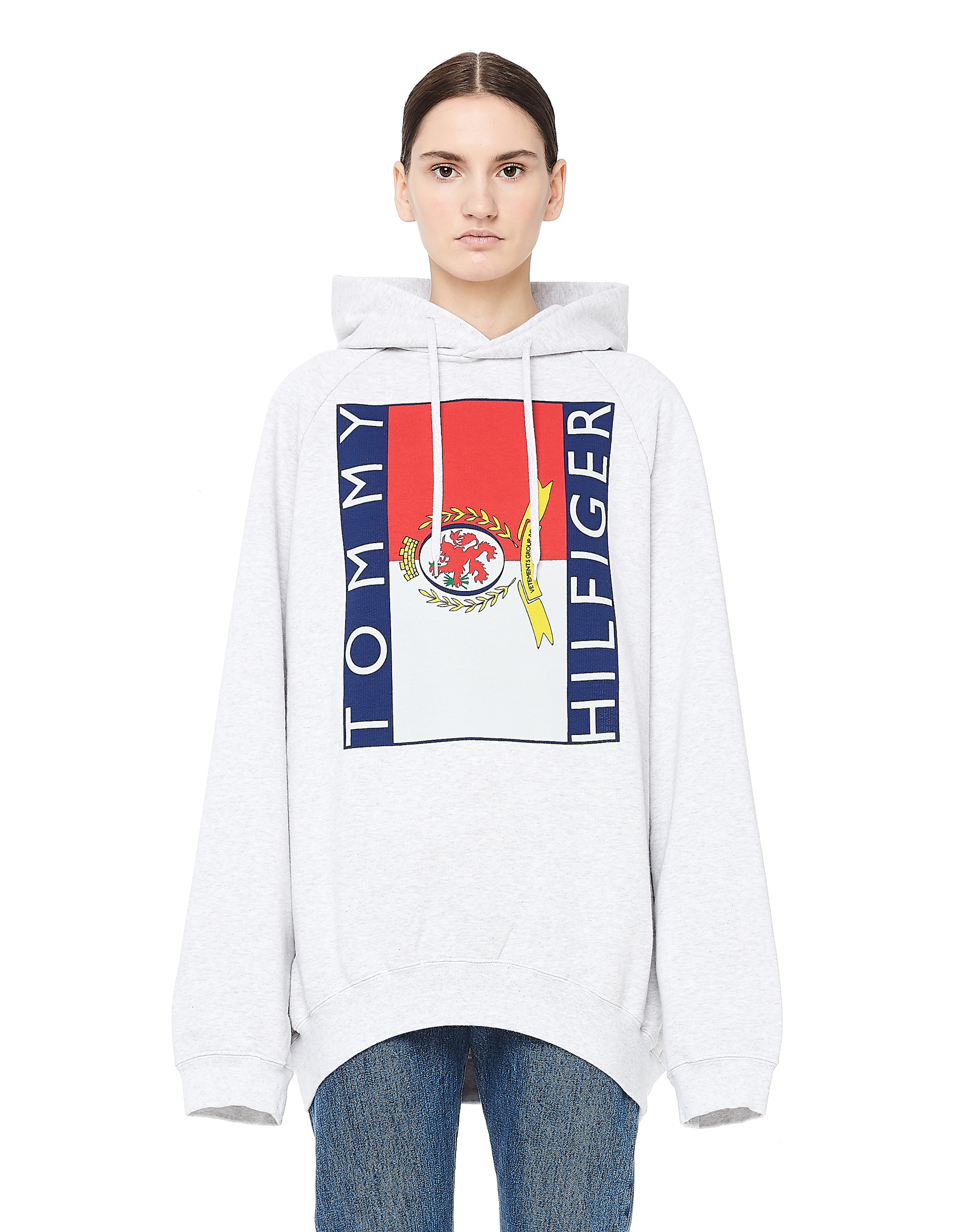 Худи Vetements x Tommy Hilfiger - Vetements  WSS18TR29/grey
