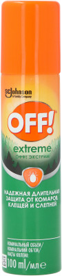 Аэрозоль от комаров и клещей OFF! Extreme, 100 мл KUN9O9BEZF