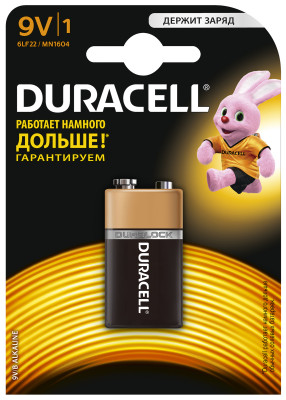 Батарейка щелочная Duracell Basic 9V 4820