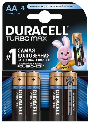 Батарейки щелочные Duracell Turbo AA/LR06, 4 шт. 4847