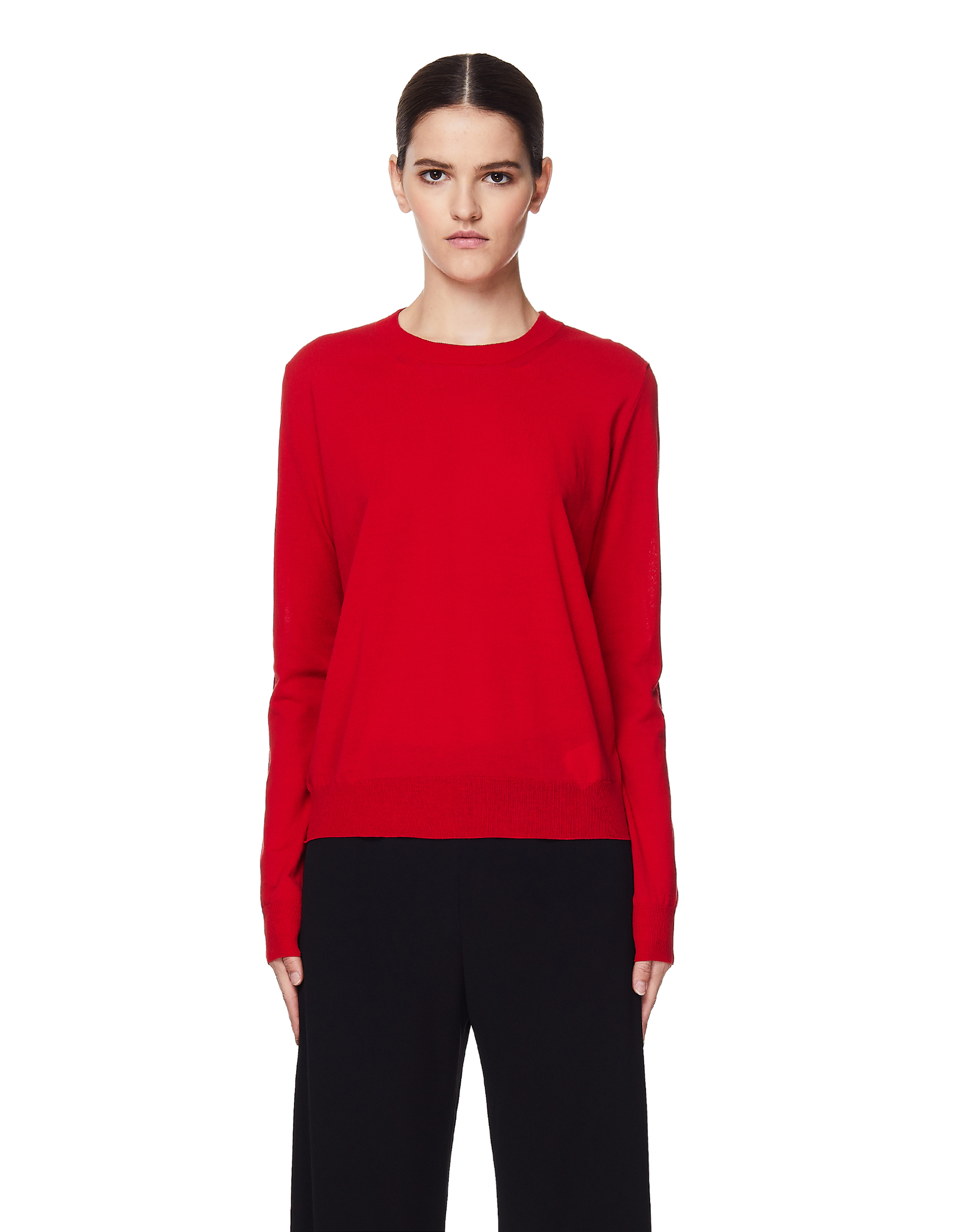 Красный хлопковый свитер - Maison Margiela  S29HA0562/S17361/314