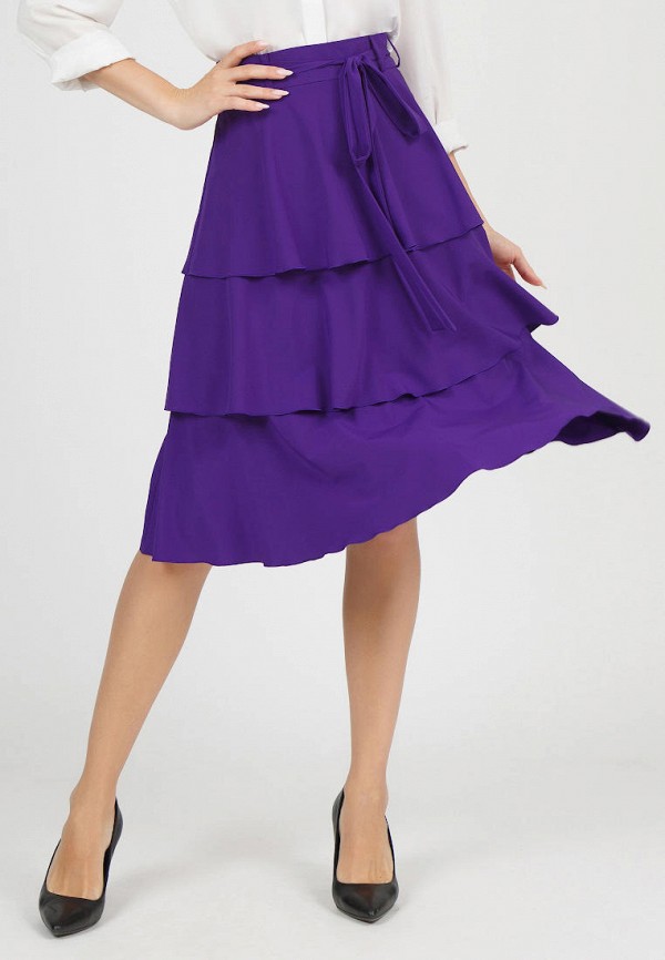 Фиолетовая женская юбка