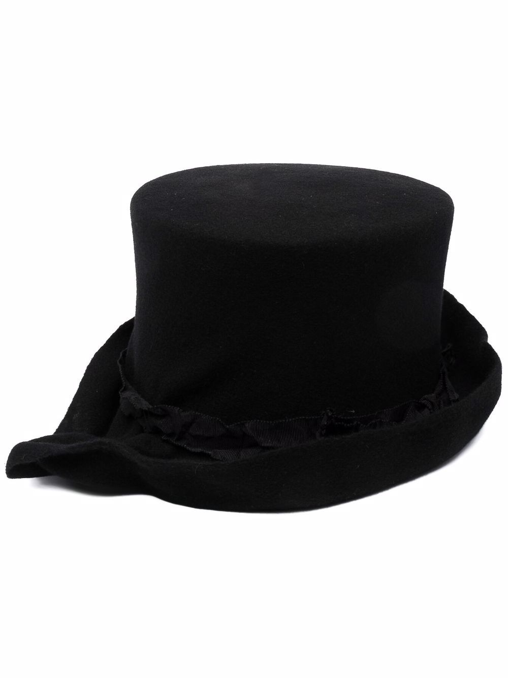 Yohji Yamamoto шляпа с асимметричными полями  HXH03160