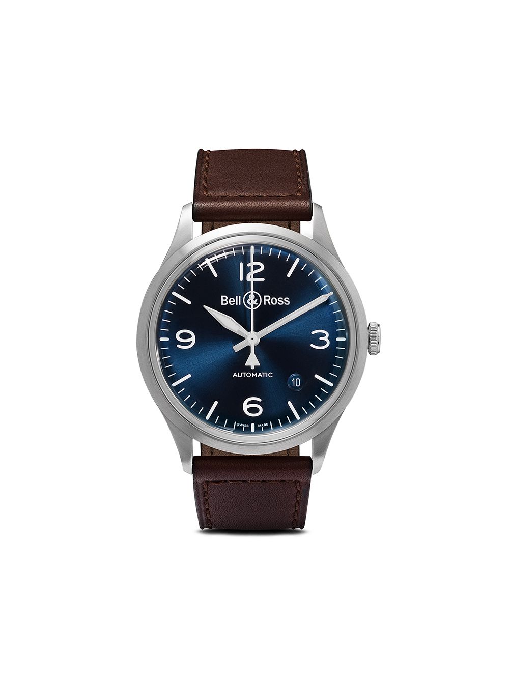 Bell & Ross наручные часы BR V1-92 Blue Steel 38.5 мм  BRV192BLUSTSCA